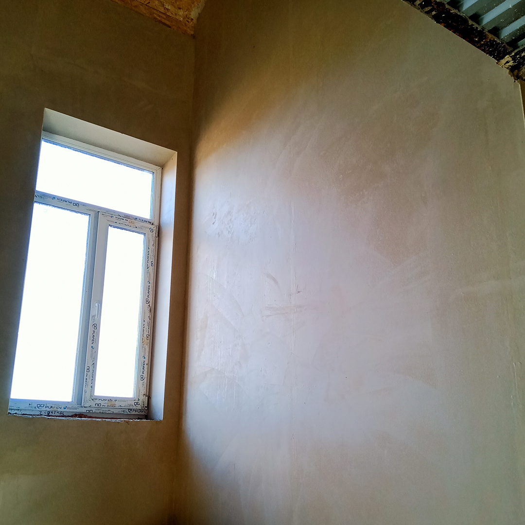 Штукатурка стен в 2-ух этажном доме в с. Соловцовка  Пензенского района