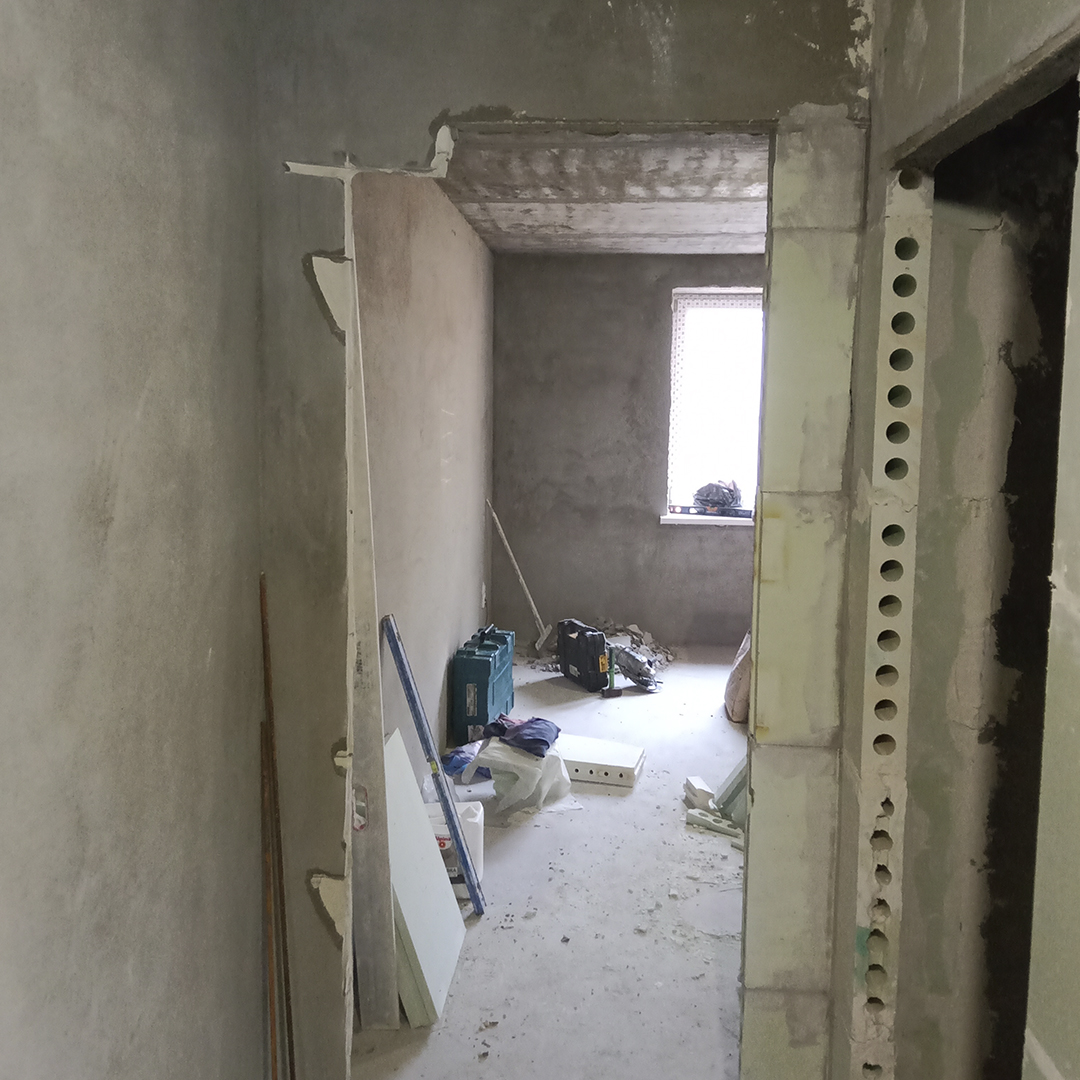 Штукатурка стен в 3-комнтаной квартире на Измайлова 62